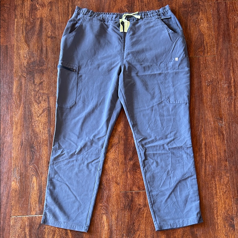 Figs Blue Gray Scrun Pants